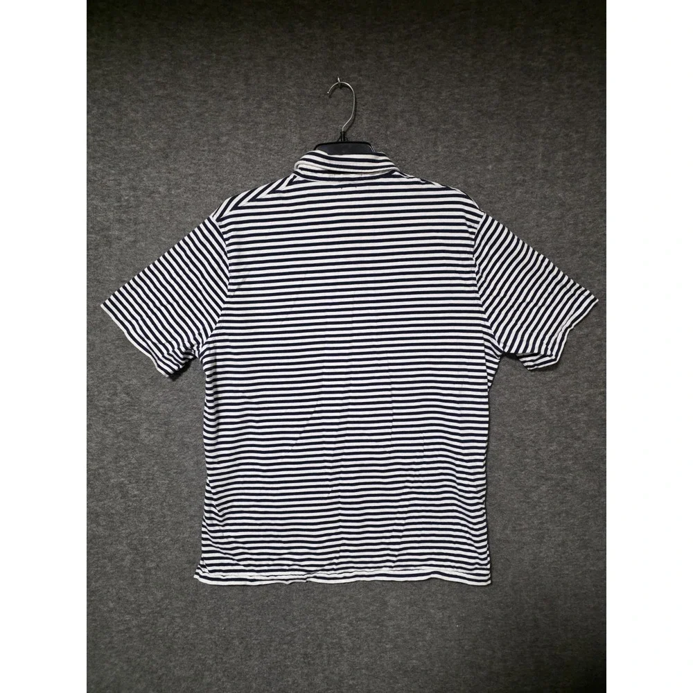 Polo Ralph Lauren Classic Fit Men's Blue & White Striped Polo Shirt Size Large